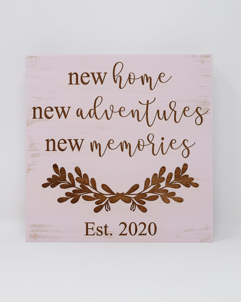 New Home, New Adventures, New Memories Personalized - Shore Thing Laser
