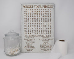 Bathroom Word Search - Shore Thing Laser