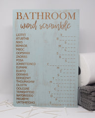 Bathroom Word Scramble - Shore Thing Laser
