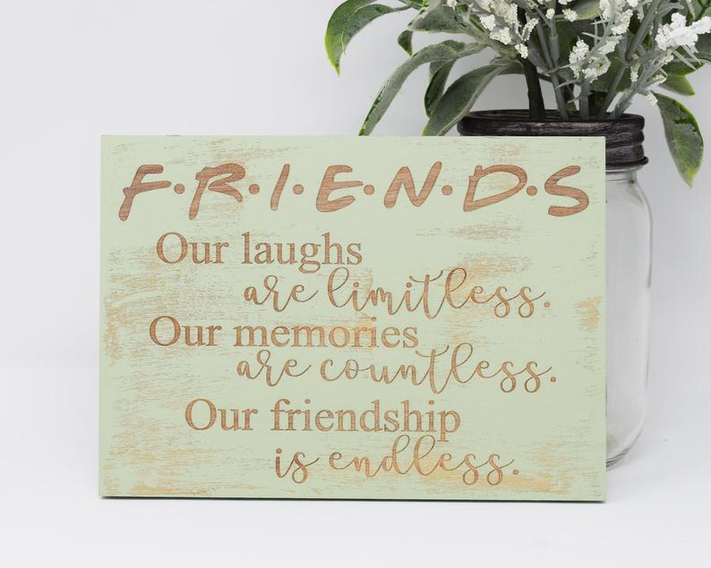 Friends, Our laughs are limitless. Our memories are countless. Our friendship is endless - Shore Thing Laser