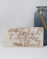 Grateful, Thankful, Blessed - Shore Thing Laser