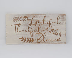 Grateful, Thankful, Blessed - Shore Thing Laser