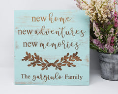 New Home, New Adventures, New Memories Personalized - Shore Thing Laser
