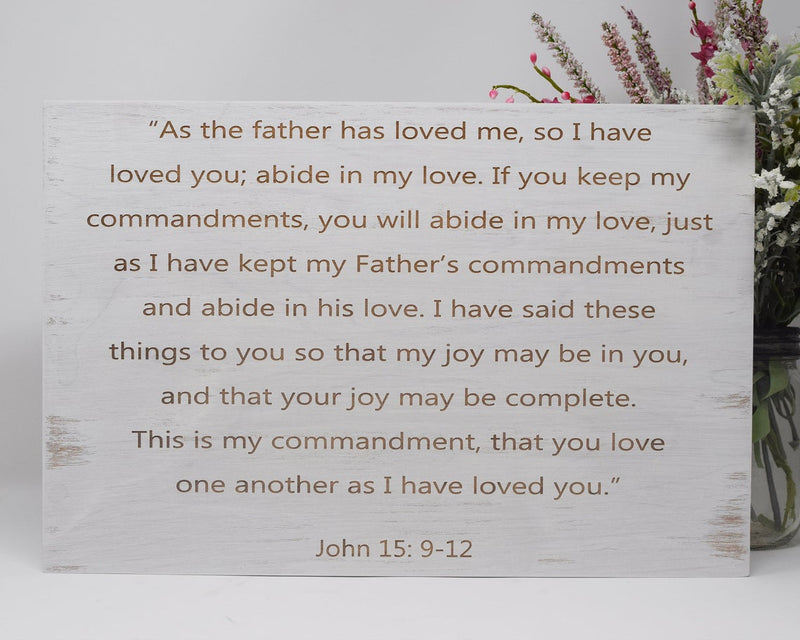 As the father has loved me, so I have loved you - Shore Thing Laser