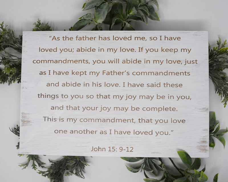 As the father has loved me, so I have loved you - Shore Thing Laser