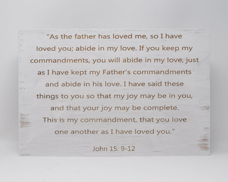 As the father has loved me, so I have loved you - Shore Thing Laser