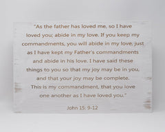 As the father has loved me, so I have loved you - Shore Thing Laser