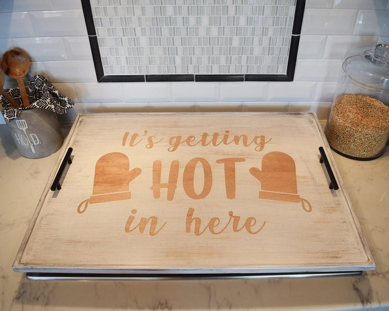 Custom Engraved Wood Stove Top Cover - Noodle Board - Cook Top Kitchen Décor - Shore Thing Laser
