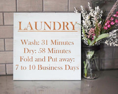 Laundry Wash: 31 Minutes, Dry: 58 Minutes, Fold and Put away: 7 to 10 Business Days - Shore Thing Laser