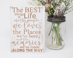 The best things in life are the people we love, the places we've been.... - Shore Thing Laser