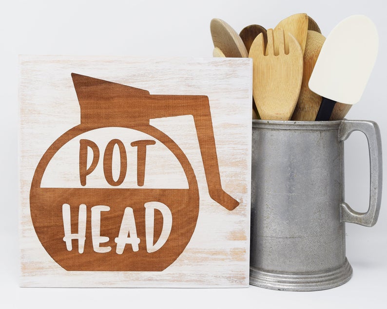 Pot Head Coffee Pot - Shore Thing Laser