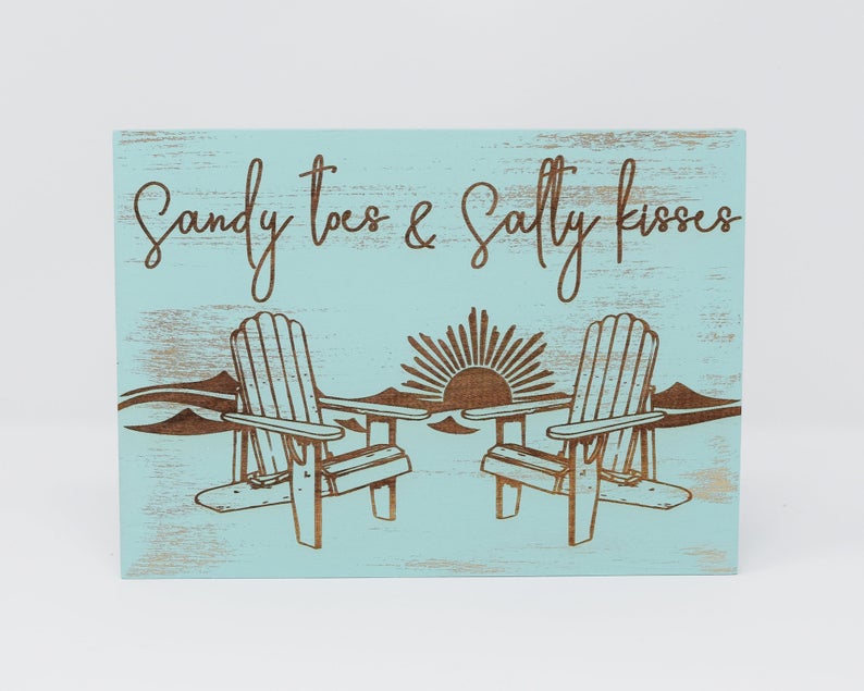 Sandy toes & salty kisses - Shore Thing Laser