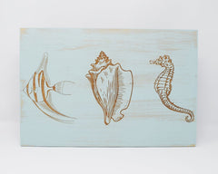 Angel Fish, Conch Seashell, Seahorse - Shore Thing Laser