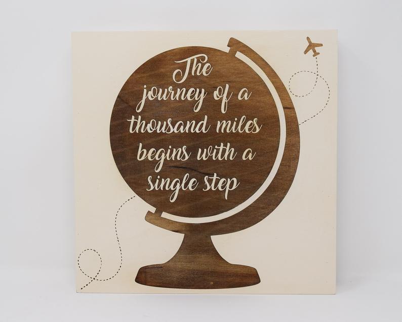 The Journey of a Thousand Miles Beings With a Single Step - Shore Thing Laser