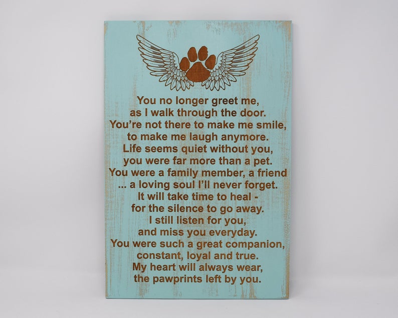 Pet Memorial Sign - Shore Thing Laser
