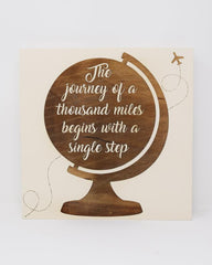 The Journey of a Thousand Miles Beings With a Single Step - Shore Thing Laser