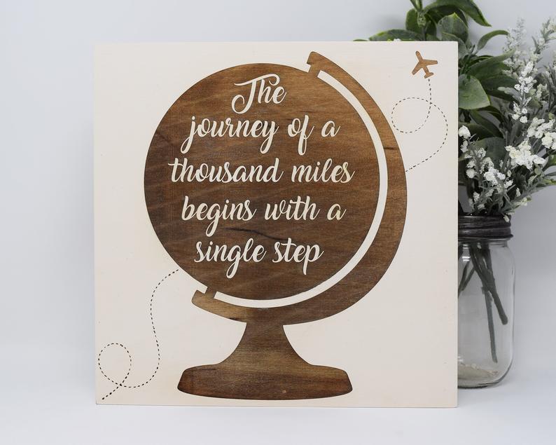 The Journey of a Thousand Miles Beings With a Single Step - Shore Thing Laser