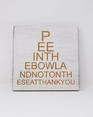 PEEINTHEBOWLANDNOTON... eye doctor - Shore Thing Laser