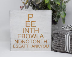 PEEINTHEBOWLANDNOTON... eye doctor - Shore Thing Laser