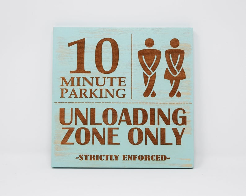10 Minute Parking, Unloading Zone Only, Strictly Enforced - Shore Thing Laser