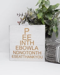PEEINTHEBOWLANDNOTON... eye doctor - Shore Thing Laser