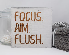 Focus. Aim. Flush. - Shore Thing Laser