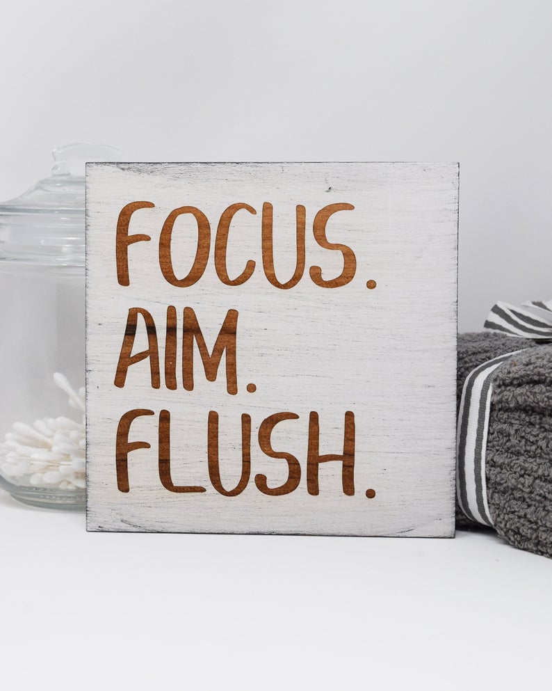 Focus. Aim. Flush. - Shore Thing Laser