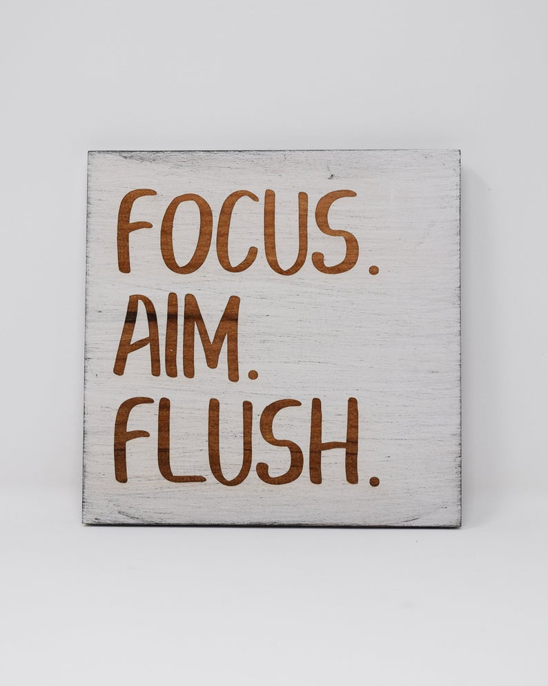 Focus. Aim. Flush. - Shore Thing Laser