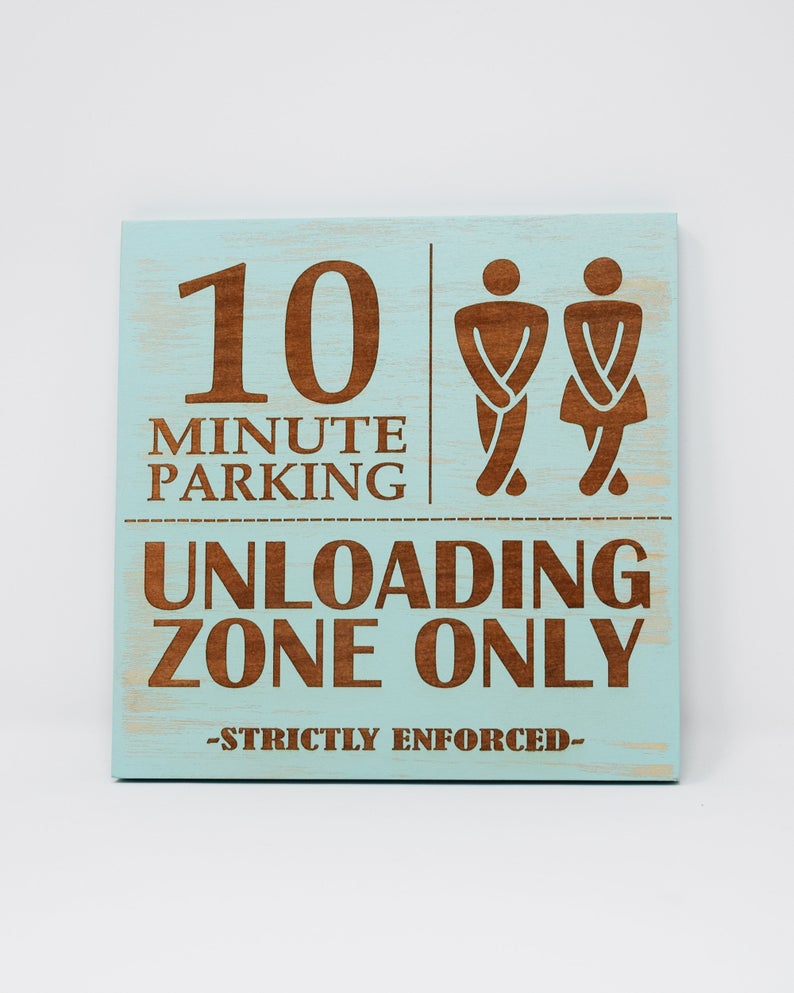 10 Minute Parking, Unloading Zone Only, Strictly Enforced - Shore Thing Laser