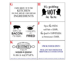 Custom Engraved Wood Stove Top Cover - Noodle Board - Cook Top Kitchen Décor - Shore Thing Laser