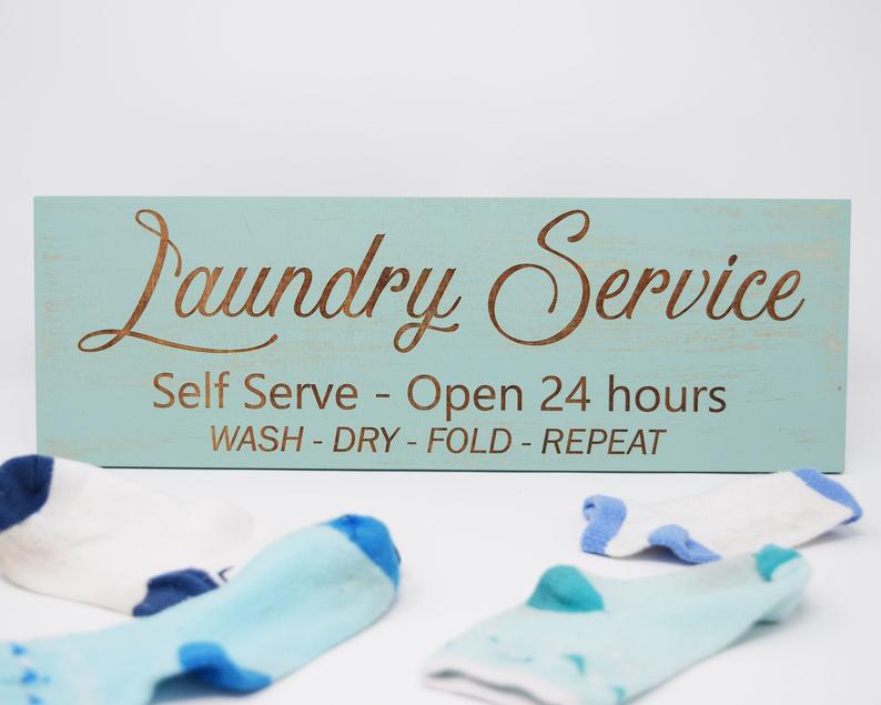 Laundry Service, Self Serve - Open 24 hours, Wash, Dry, Fold, Repeat - Shore Thing Laser