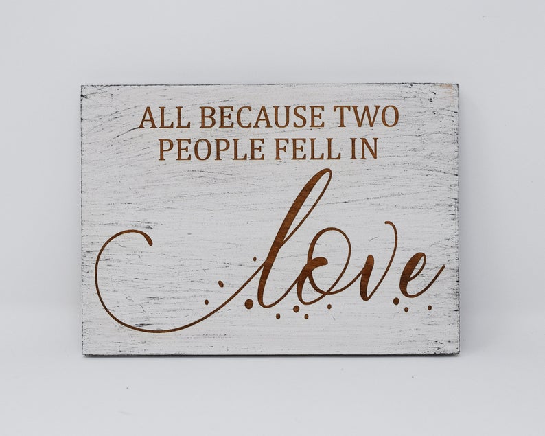 All because two people fell in love - Shore Thing Laser