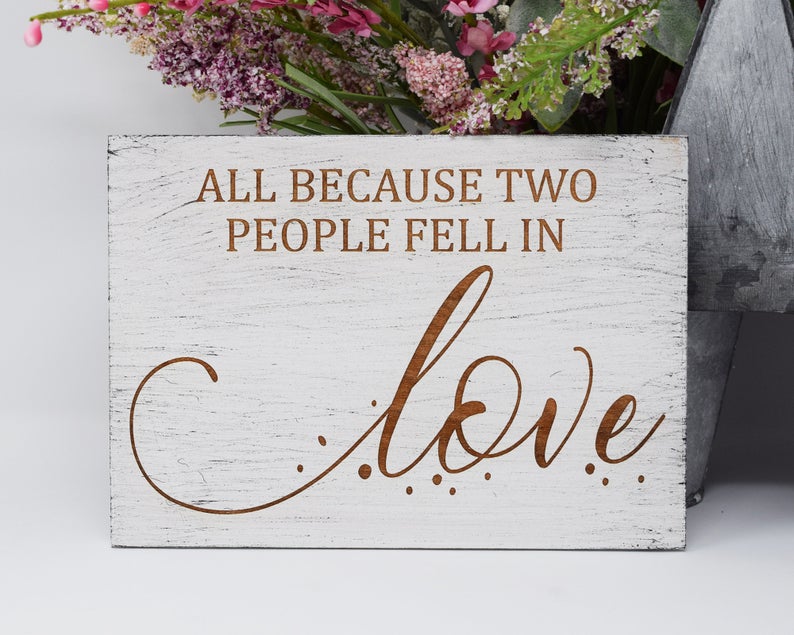 All because two people fell in love - Shore Thing Laser