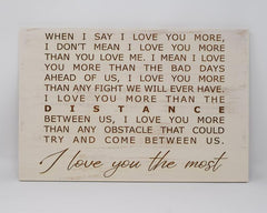 When I say I love you more, I don't mean I love you more than you love me... - Shore Thing Laser