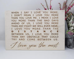 When I say I love you more, I don't mean I love you more than you love me... - Shore Thing Laser