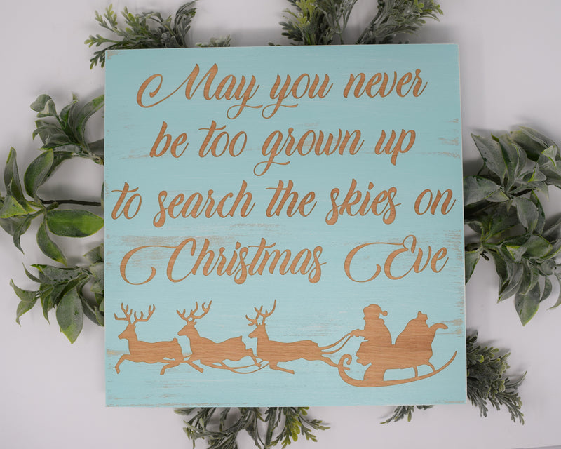 May you never be too grown up to search the skies on Christmas Eve - Shore Thing Laser