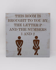 This room is brought to you by the letter P and the numbers 1 and 2 - Shore Thing Laser