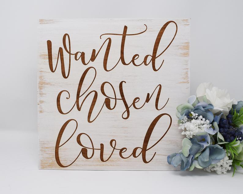 Wanted Chosen Loved - Shore Thing Laser