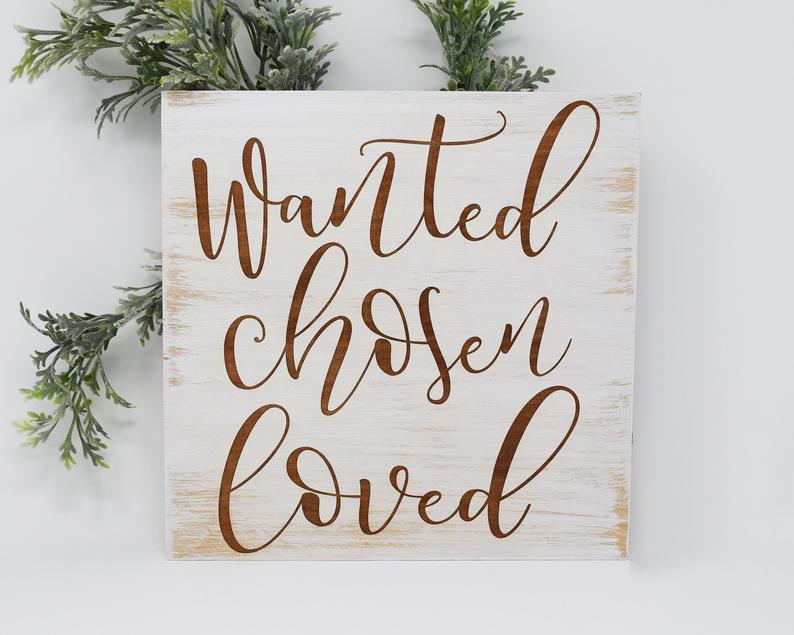 Wanted Chosen Loved - Shore Thing Laser