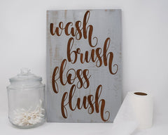 Wash Brush Floss Flush - Shore Thing Laser